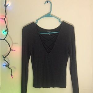 Dark Grey Longsleeve Top